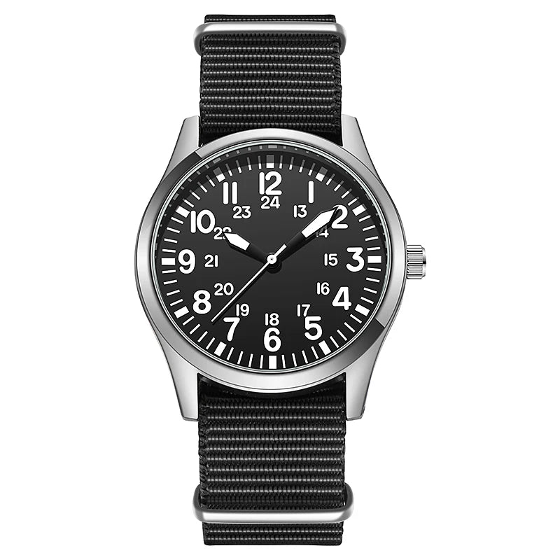 Corbin Pilot Watch in Black Weave