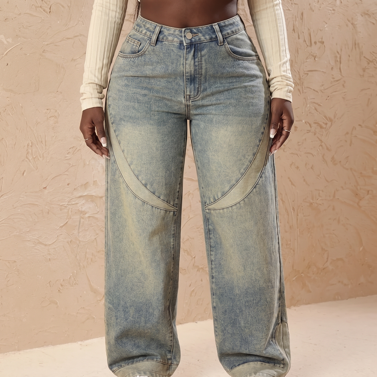 Marisa Curved Seam Jeans