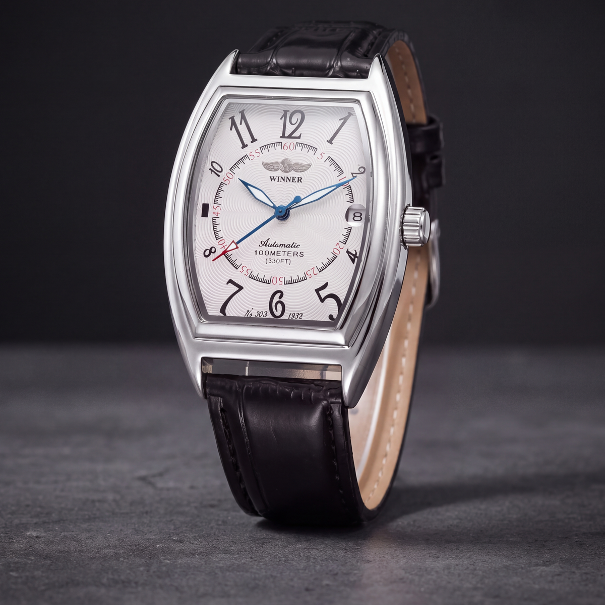Calder Automatic Leather Watch