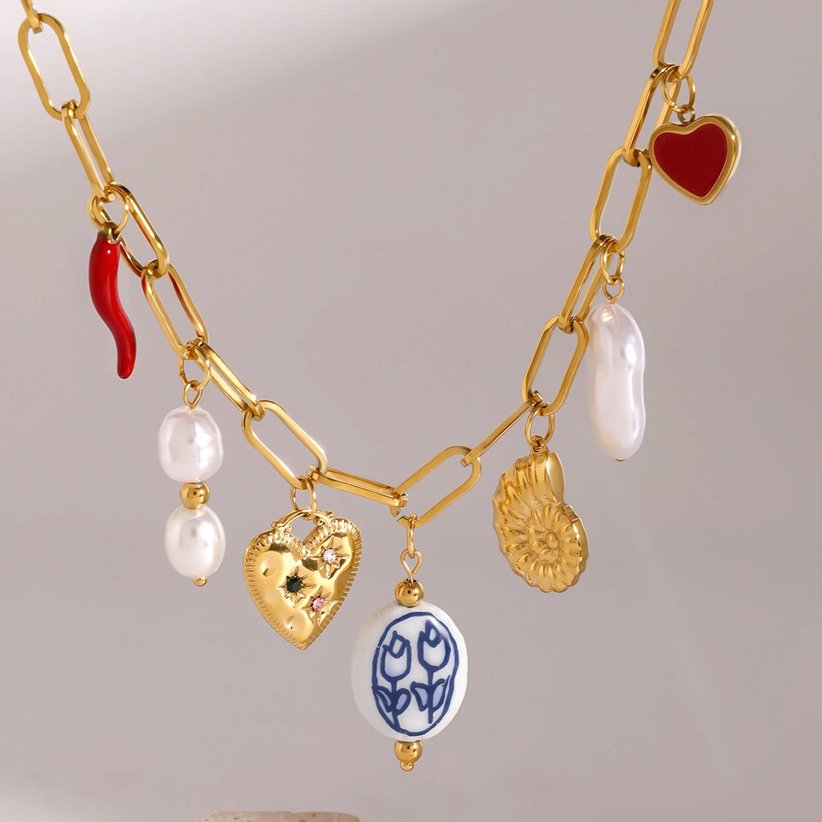 Cosima charm choker full view