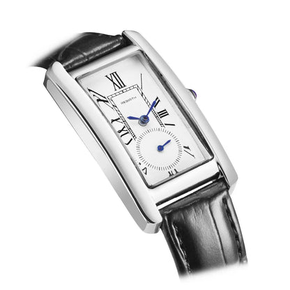 Marlow Rectangular Leather Watch