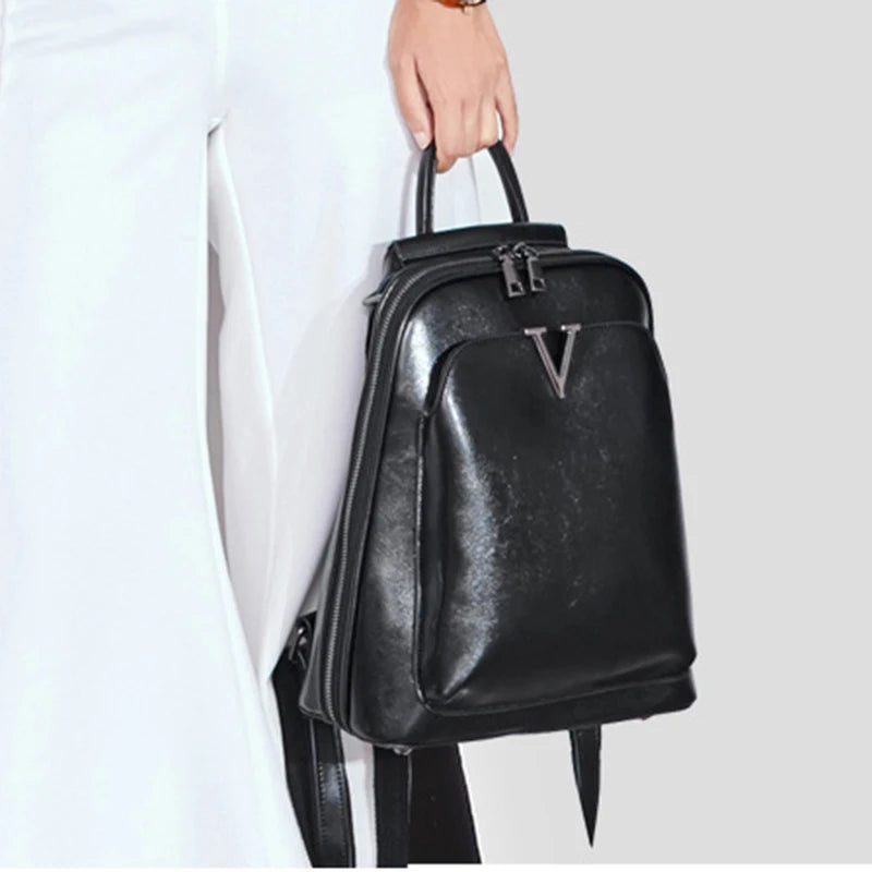 Everly Genuine Leather Backpack