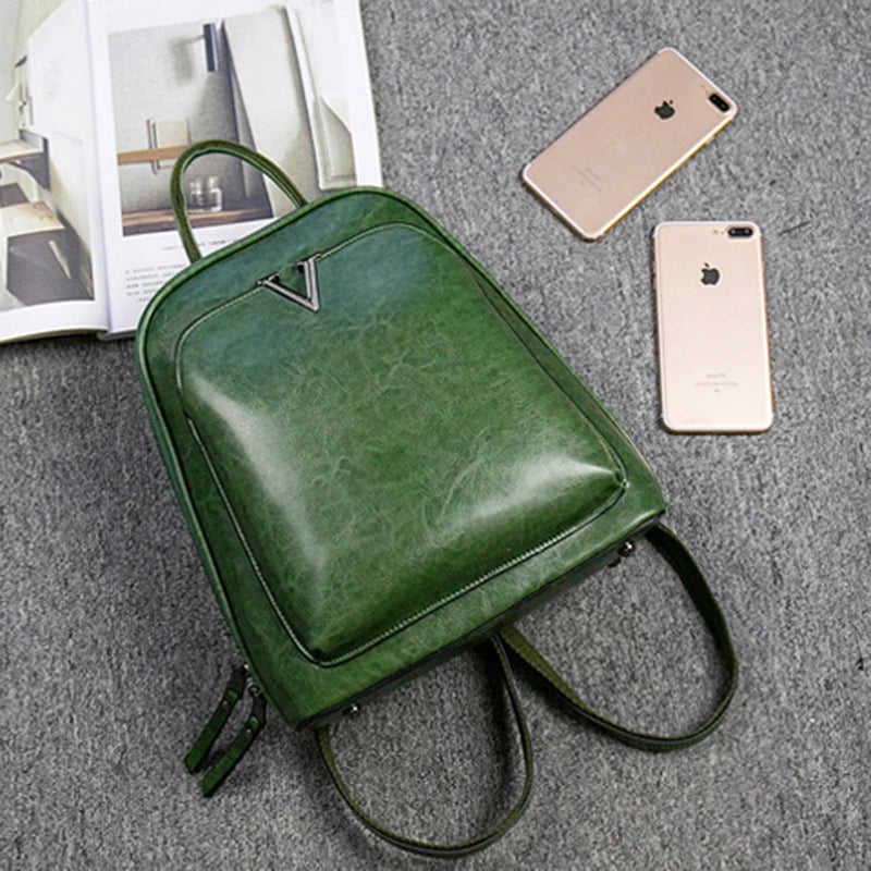 Everly Genuine Leather Backpack