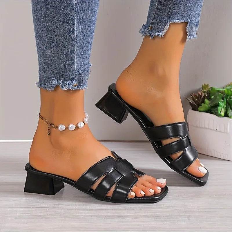 LENA SQUARE TOE SANDAL