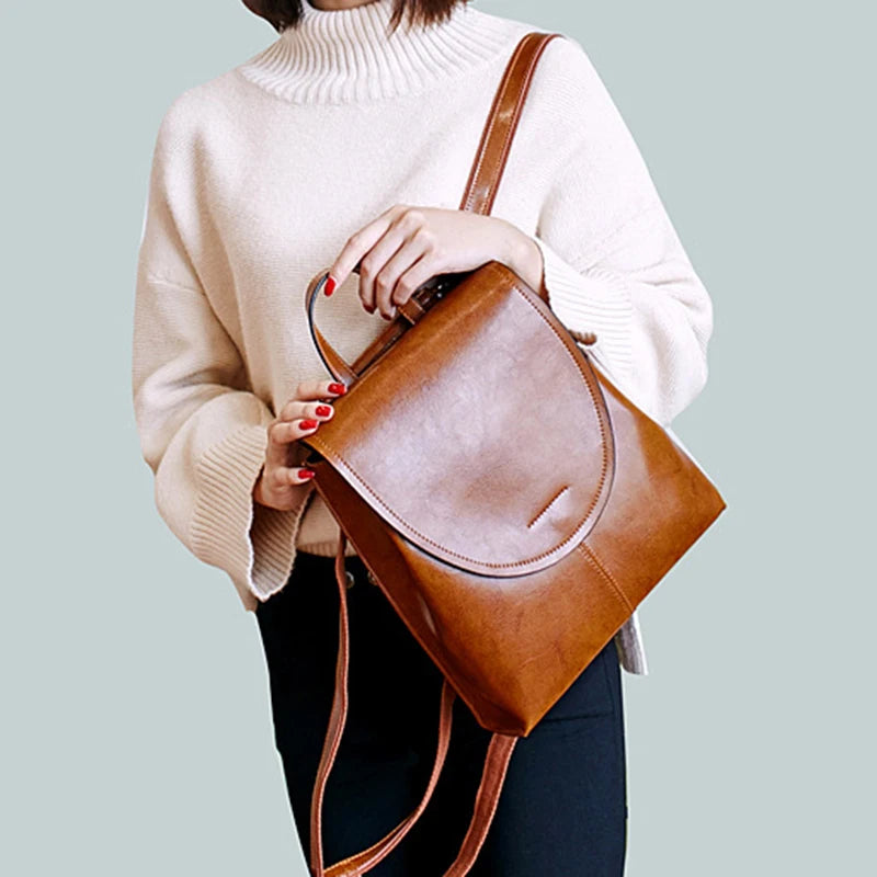 Isolde Genuine Leather Backpack