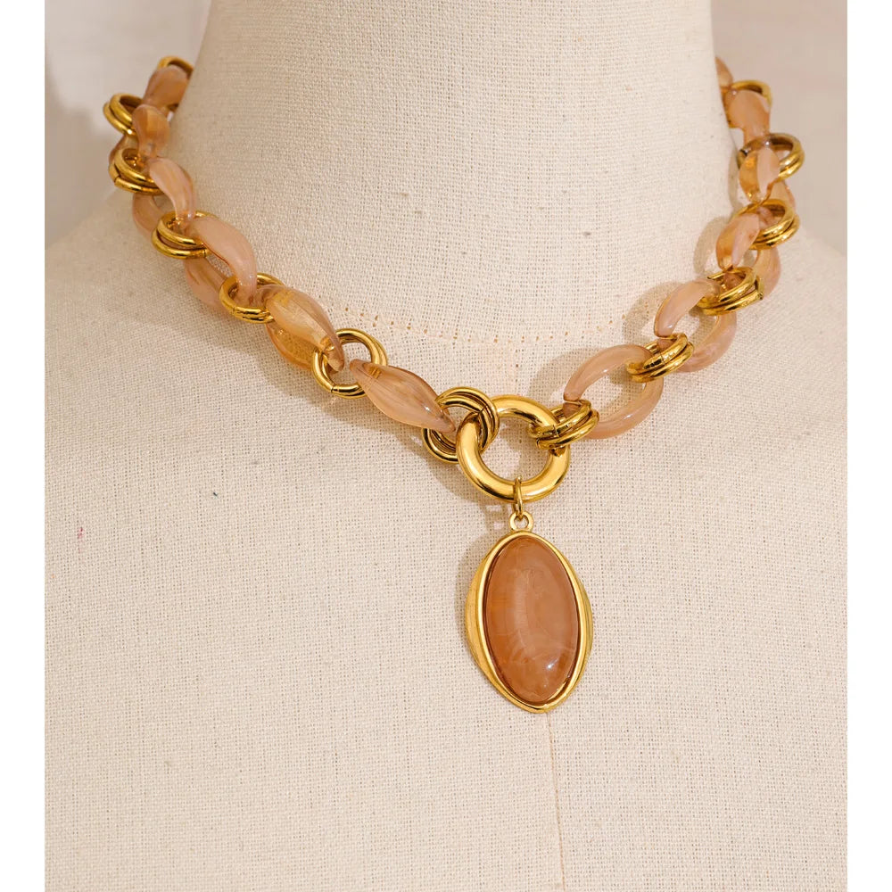 Lark statement necklace