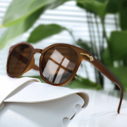 Ellery Retro Round Sunglasses - Tobacco / Brown
