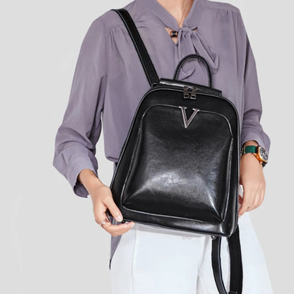 Everly Genuine Leather Backpack