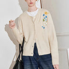 MARIBEL FLORAL KNIT CARDIGAN