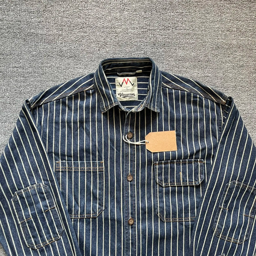 HUDSON STRIPED DENIM SHIRT