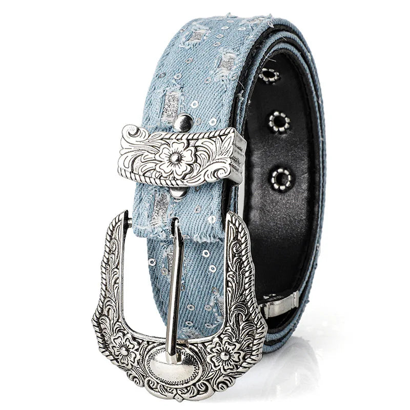 Willow Rhinestone Buckle Belt