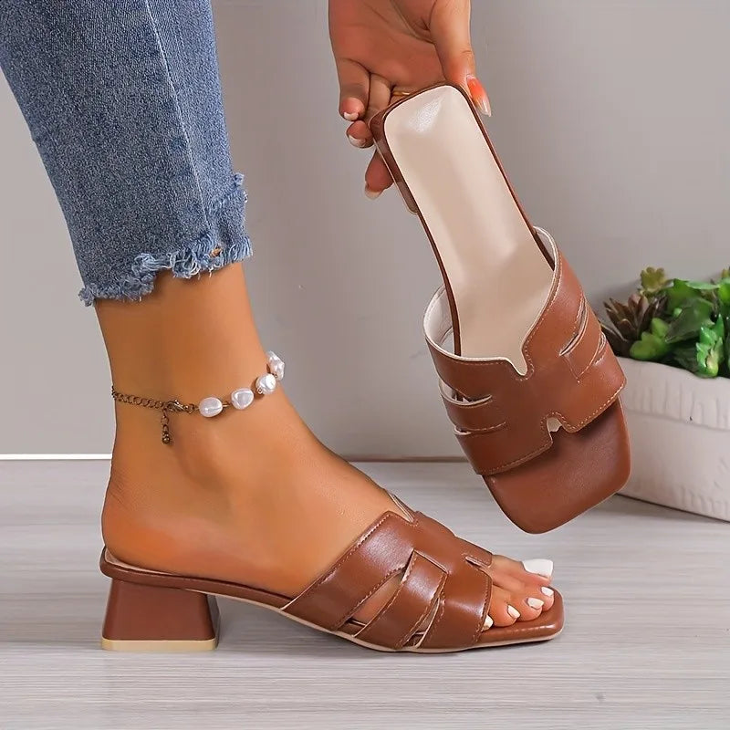 LENA SQUARE TOE SANDAL