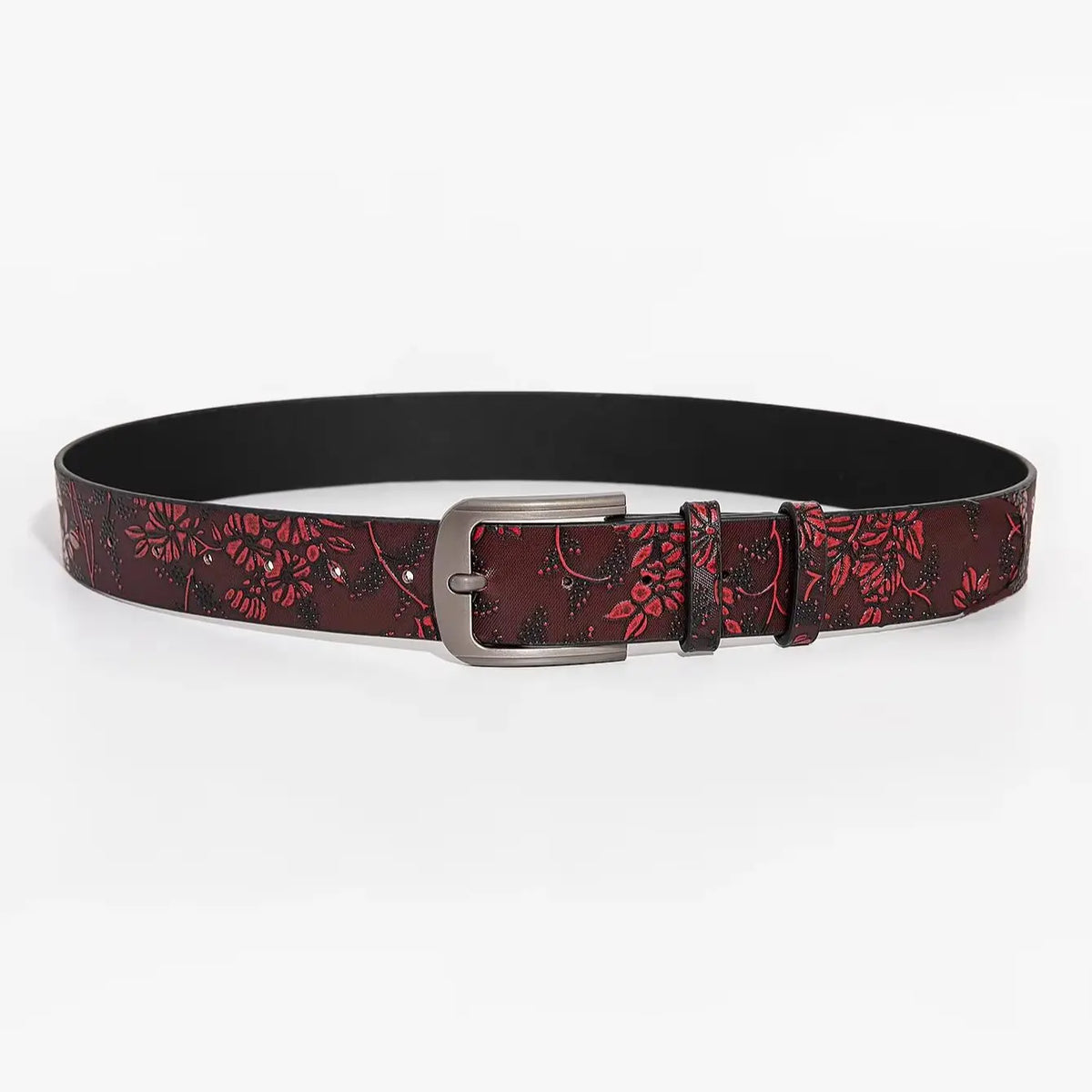Marigold Floral Embossed Belt