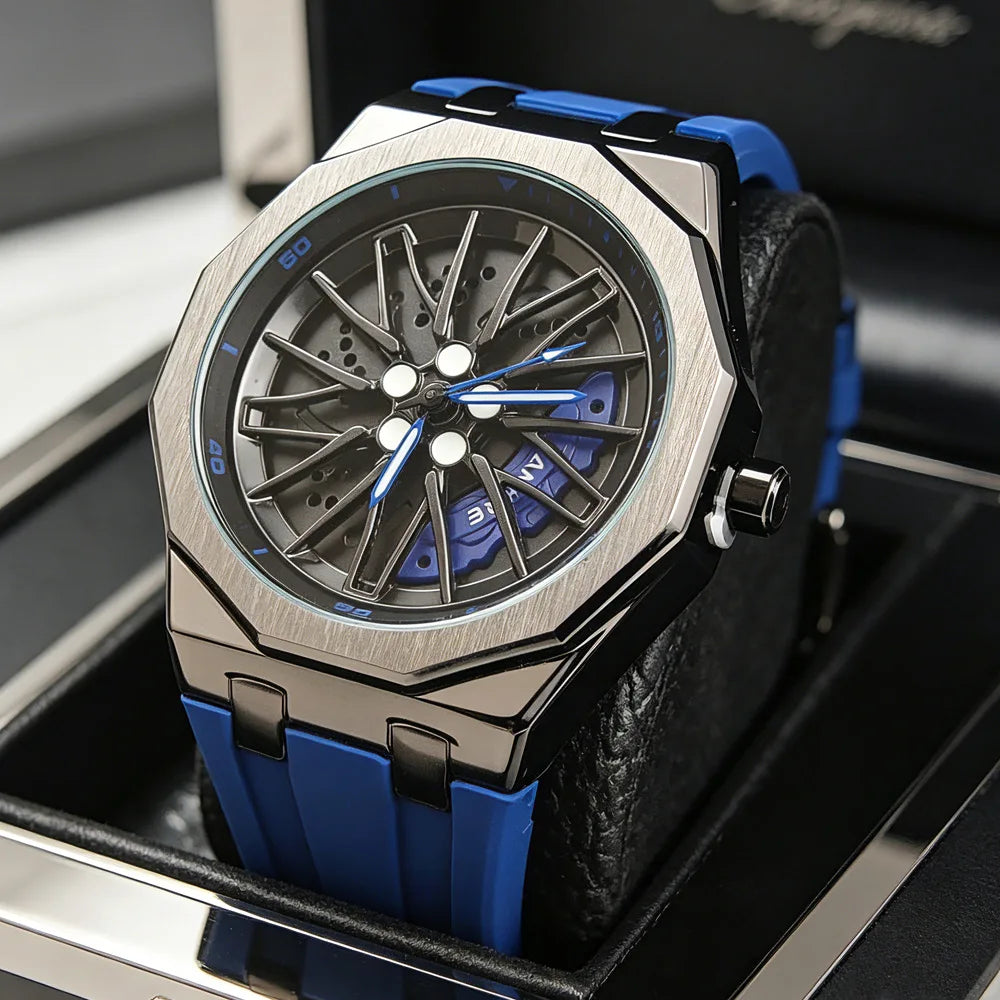 Dax Octagon Sport Watch in Cobalt Blue