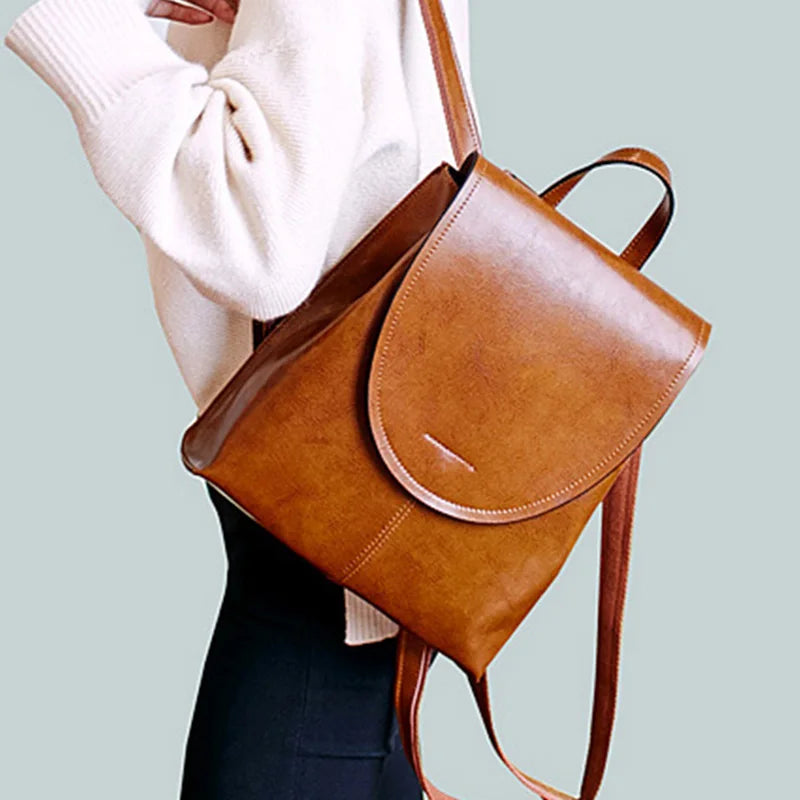 Isolde Genuine Leather Backpack