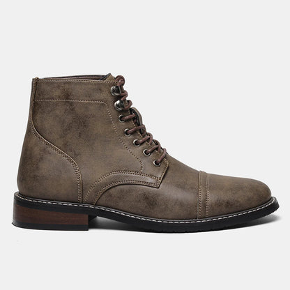 Hartley Cap-Toe Ankle Boots