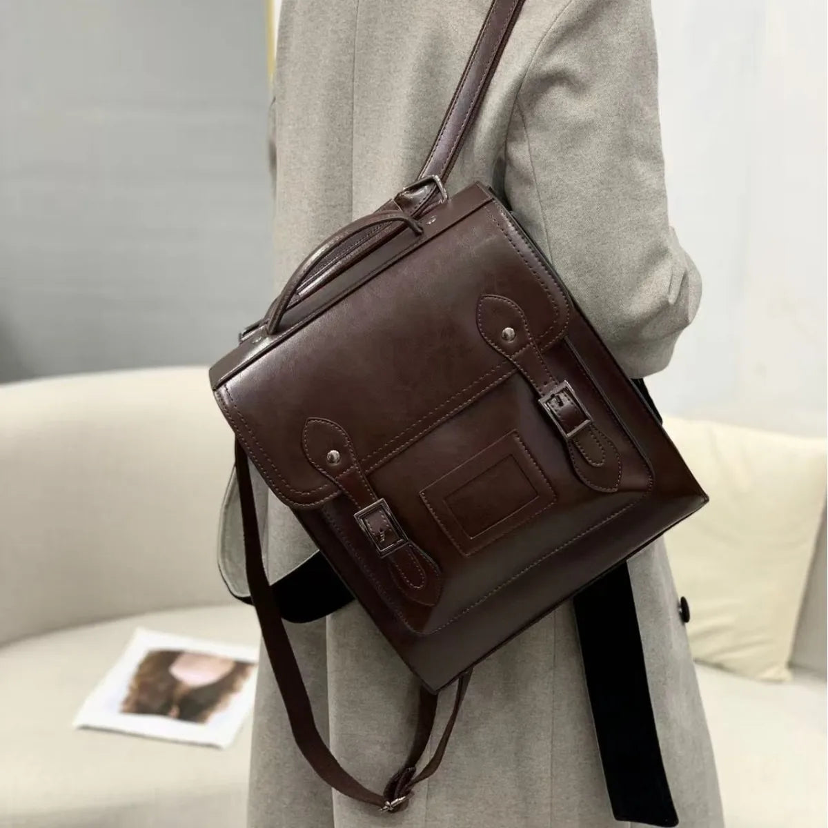 Elowen Genuine Leather Backpack