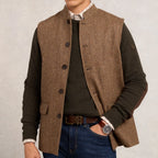 HARLOW HERRINGBONE VEST