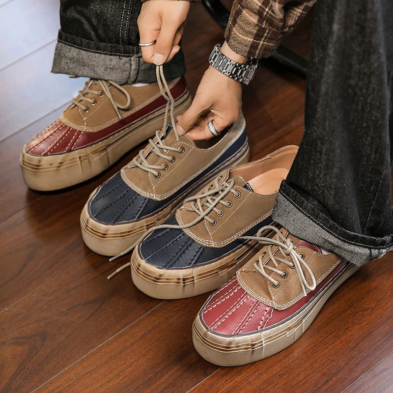 Miles Minimal Leather Sneakers