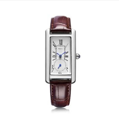 Marlow Rectangular Leather Watch