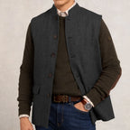 HARLOW HERRINGBONE VEST