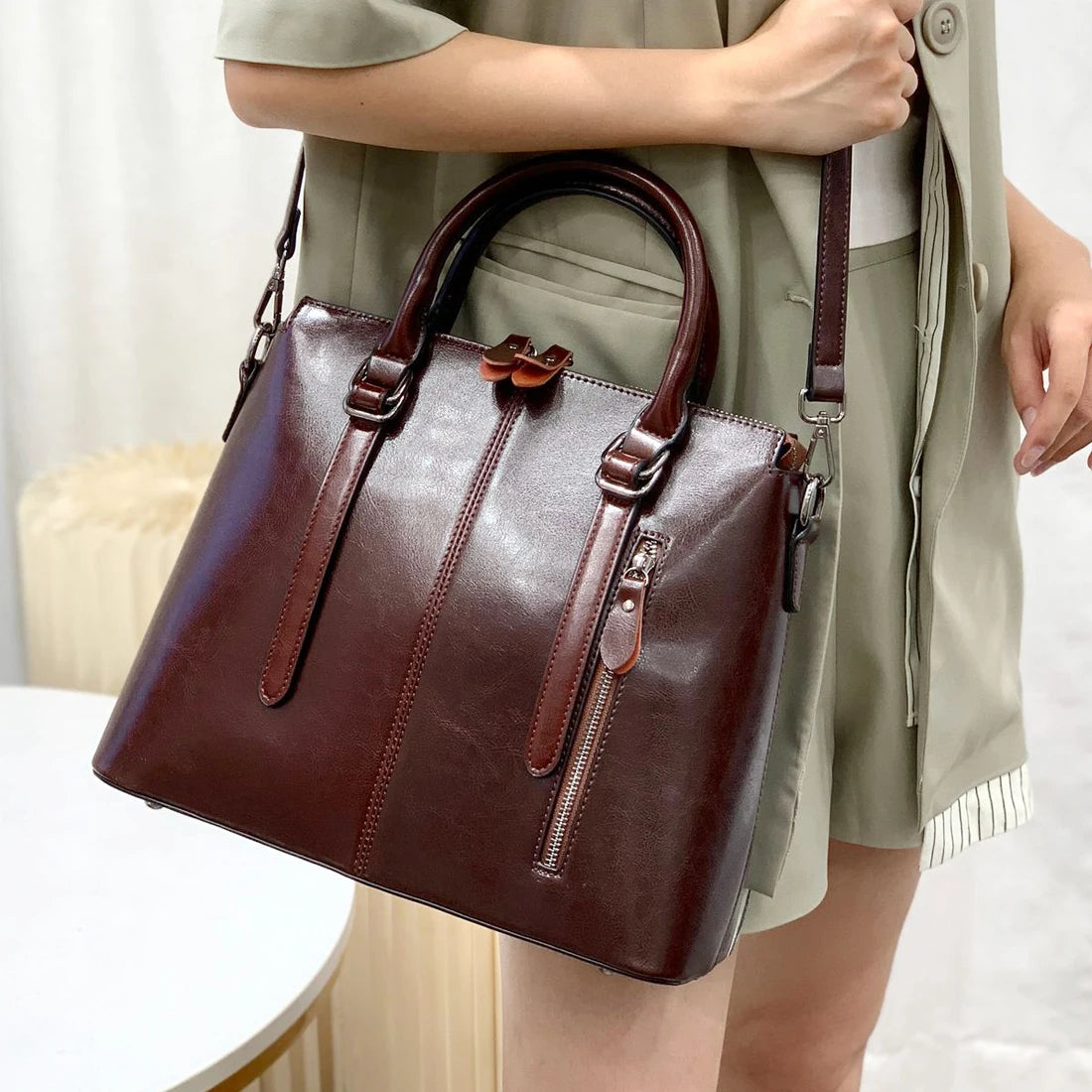 Yardley Genuine Leather Handbag