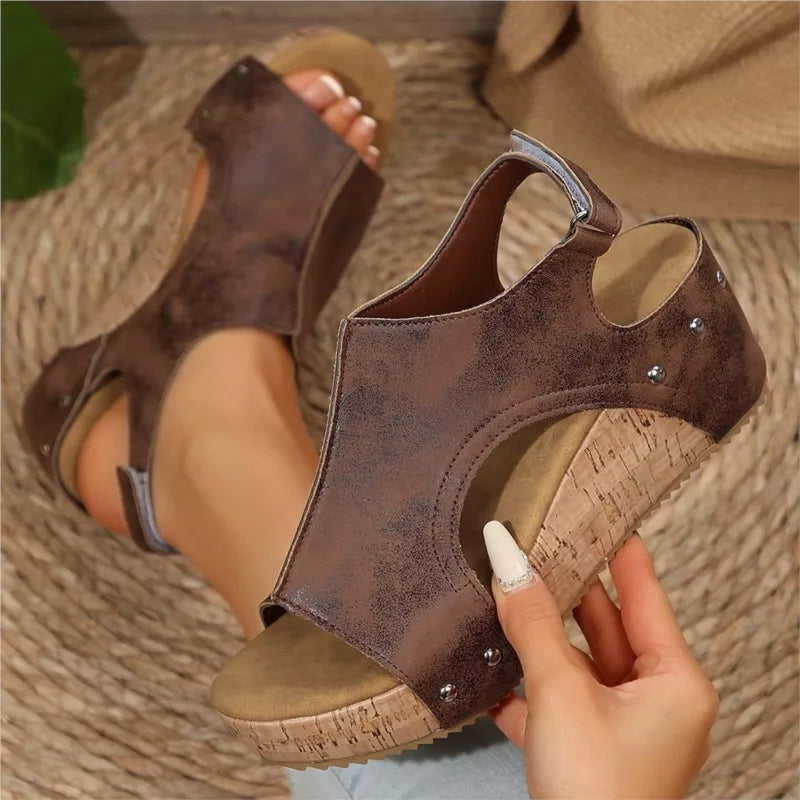 SANTORINI WEDGE SANDAL