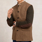 HARLOW HERRINGBONE VEST