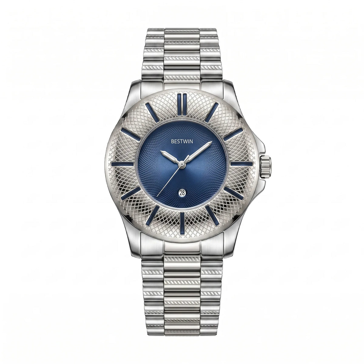 Foster Textured Bezel Watch