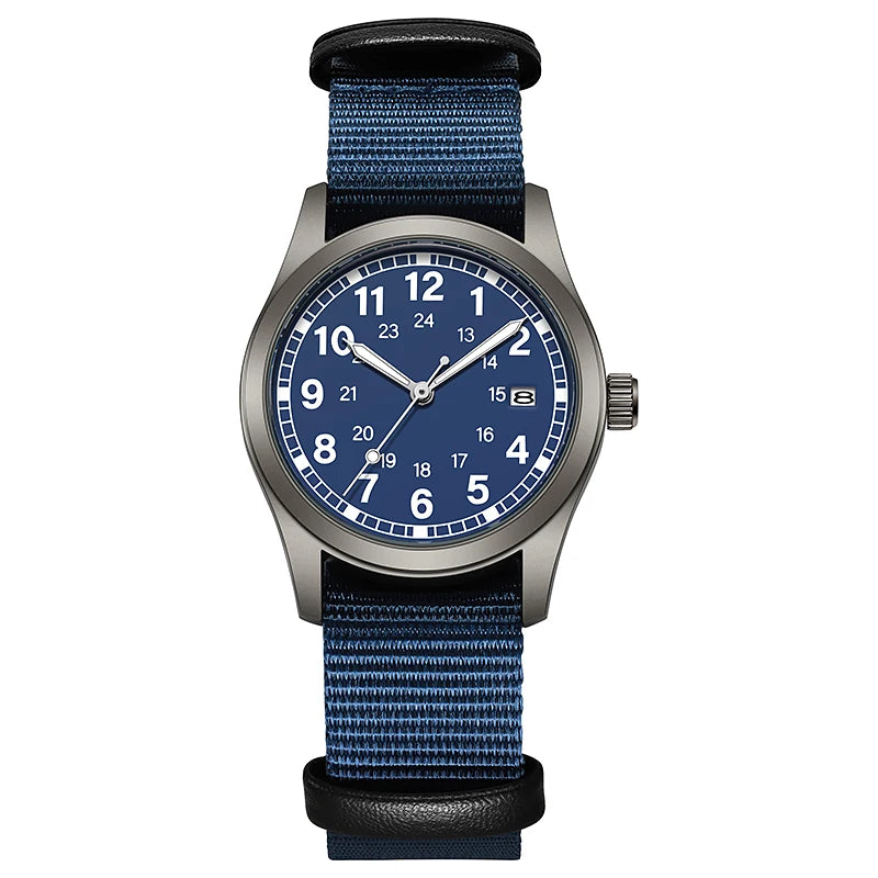 Josie Field Watch in Navy, navy dial on a navy nylon strap