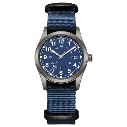 Josie Field Watch in Navy, navy dial on a navy nylon strap