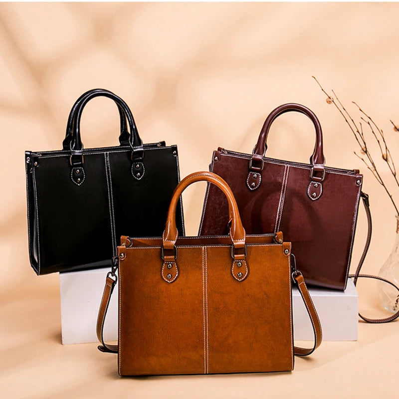 Tamsin Genuine Leather Tote