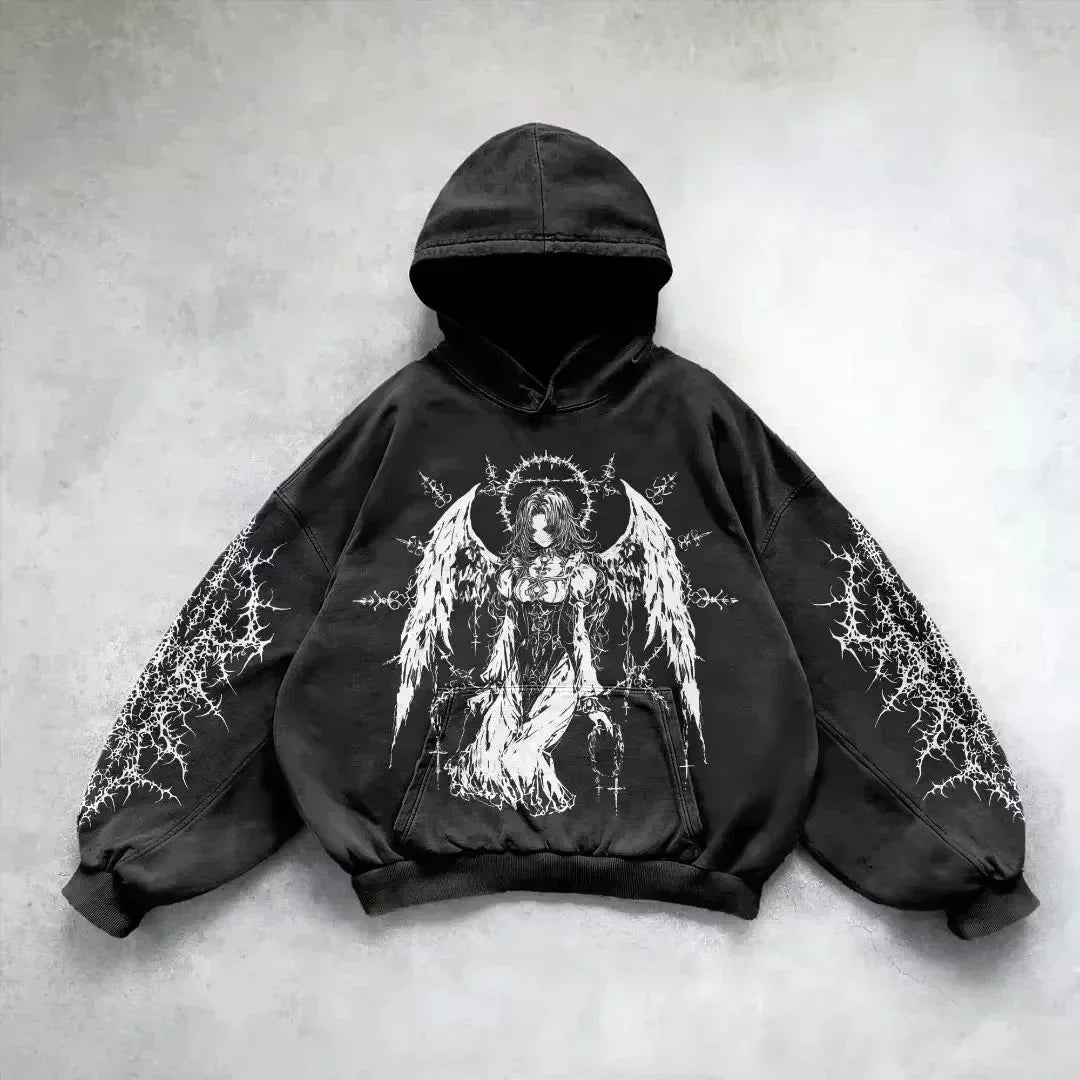 Raven Graphic Hoodie