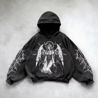 Raven Graphic Hoodie