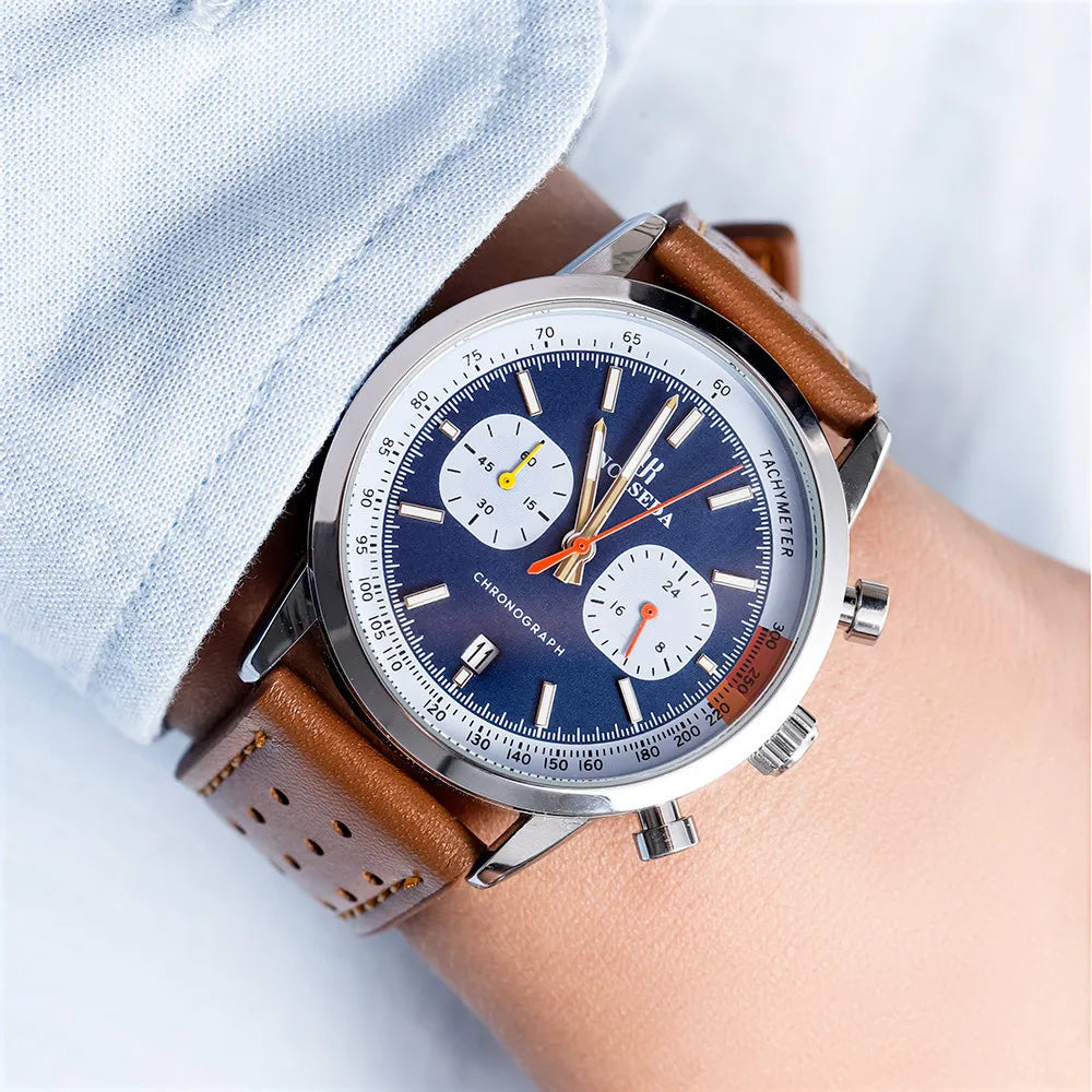 Brennan Leather Chrono Watch