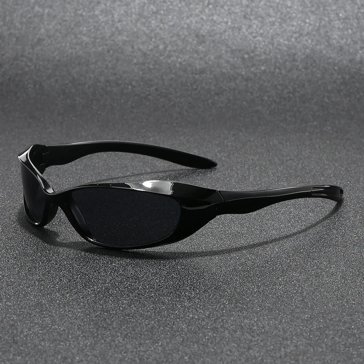 Axel Sport Wrap Sunglasses in Black Smoke