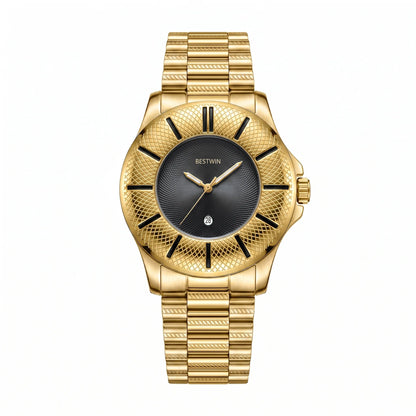 Foster Textured Bezel Watch