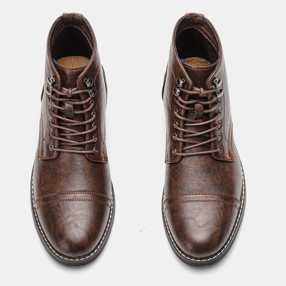 Hartley Cap-Toe Ankle Boots