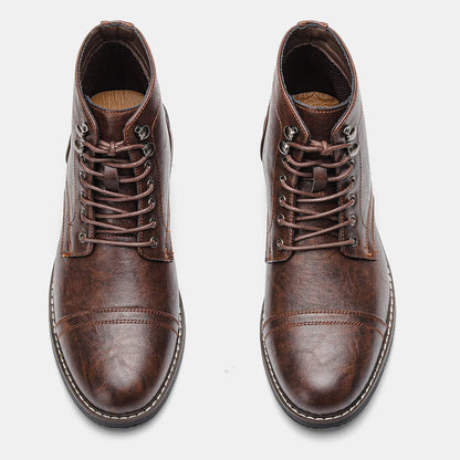 Hartley Cap-Toe Ankle Boots