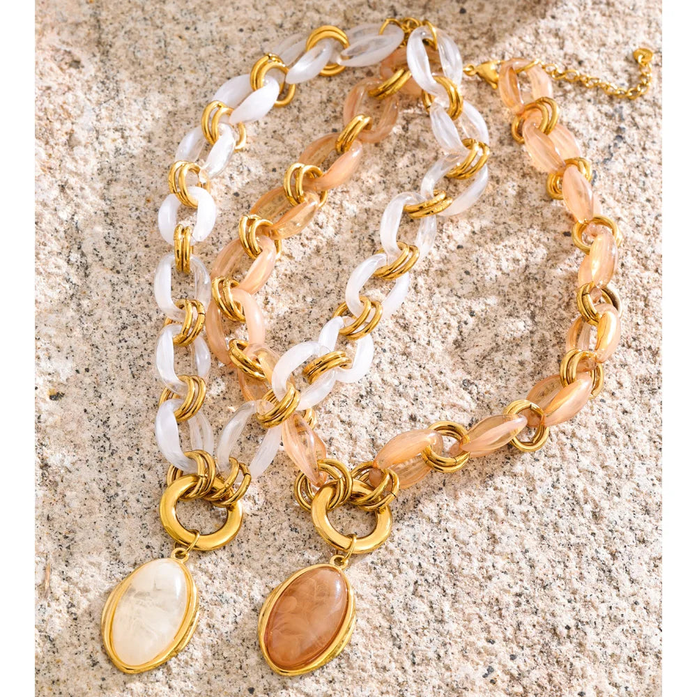 Lark statement necklace