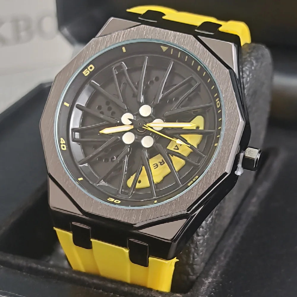 Dax Octagon Sport Watch in Circuit Yellow