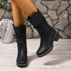 SOREN LEATHER MID-CALF BOOTS