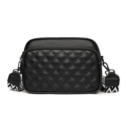 Wren genuine cowhide leather crossbody bag in Black
