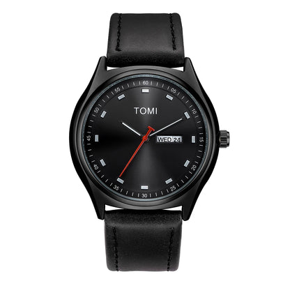 Emerson Minimalist Calendar Watch in All Black