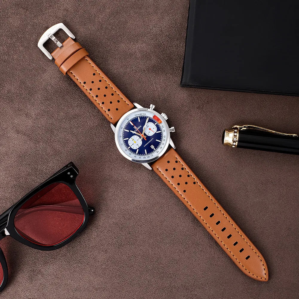 Brennan Leather Chrono Watch