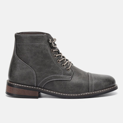 Hartley Cap-Toe Ankle Boots