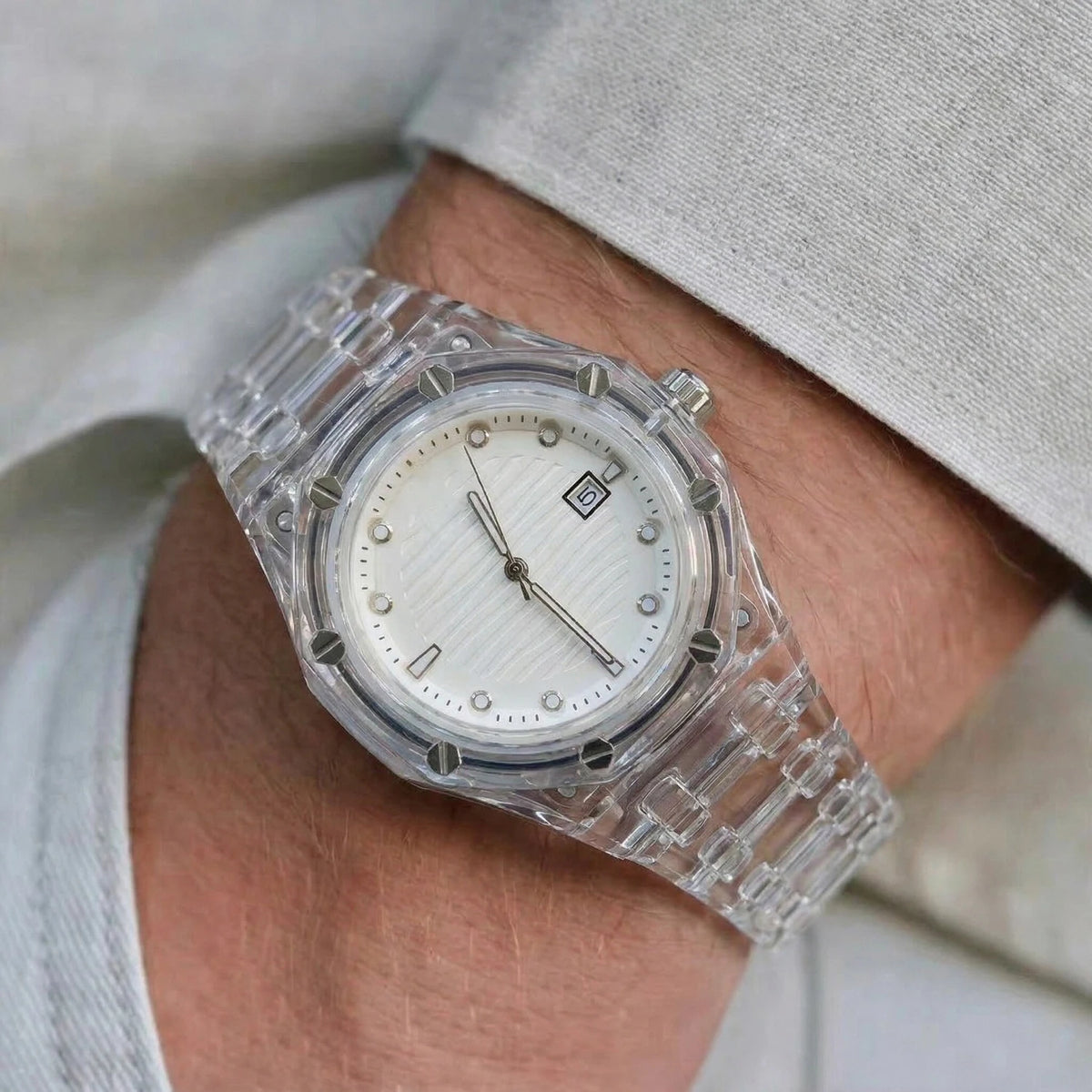 Lucent Clear Resin Watch