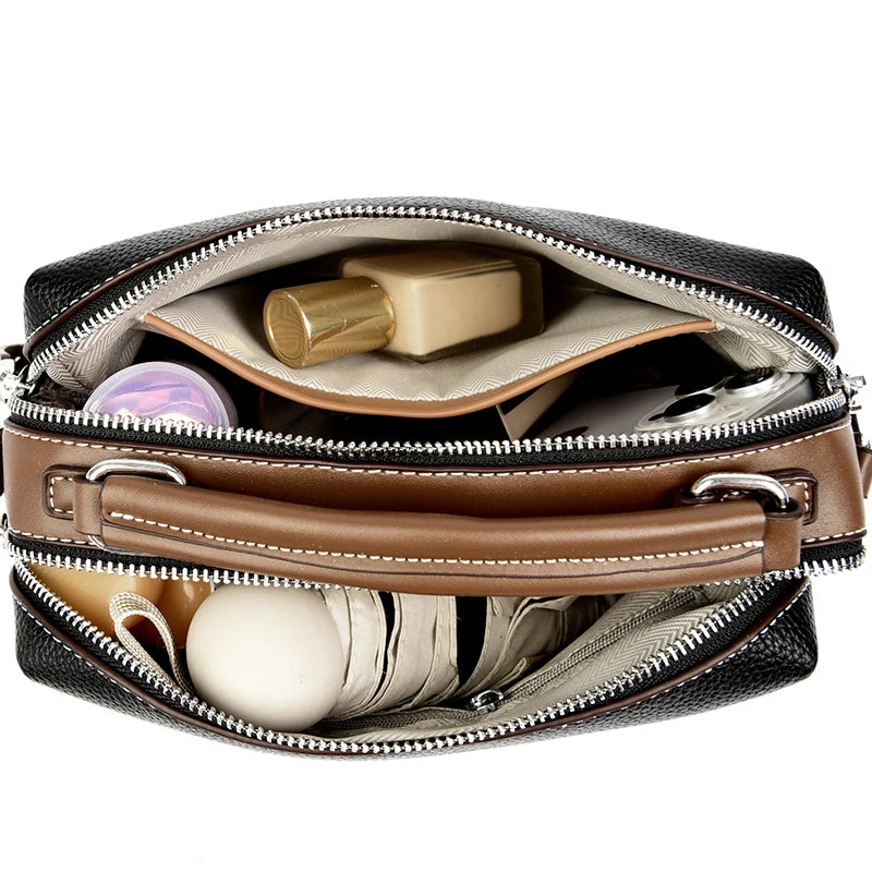 Genevieve genuine cowhide leather tote