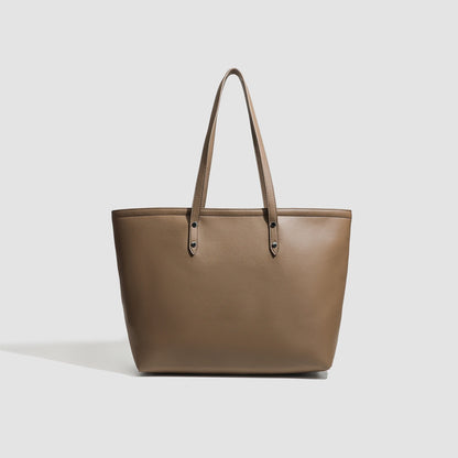 Mireille Cognac tote and pouch
