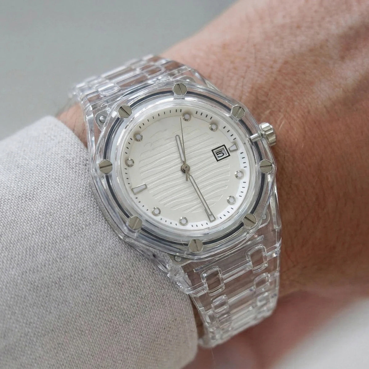 Lucent Clear Resin Watch